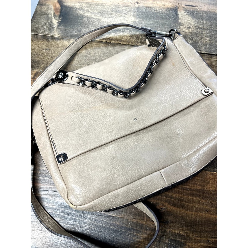 Vintage Large Tan Aldo satchel bag with chain handle